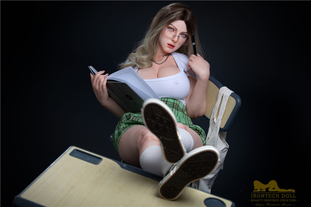 irontech silicone sex doll college outfit