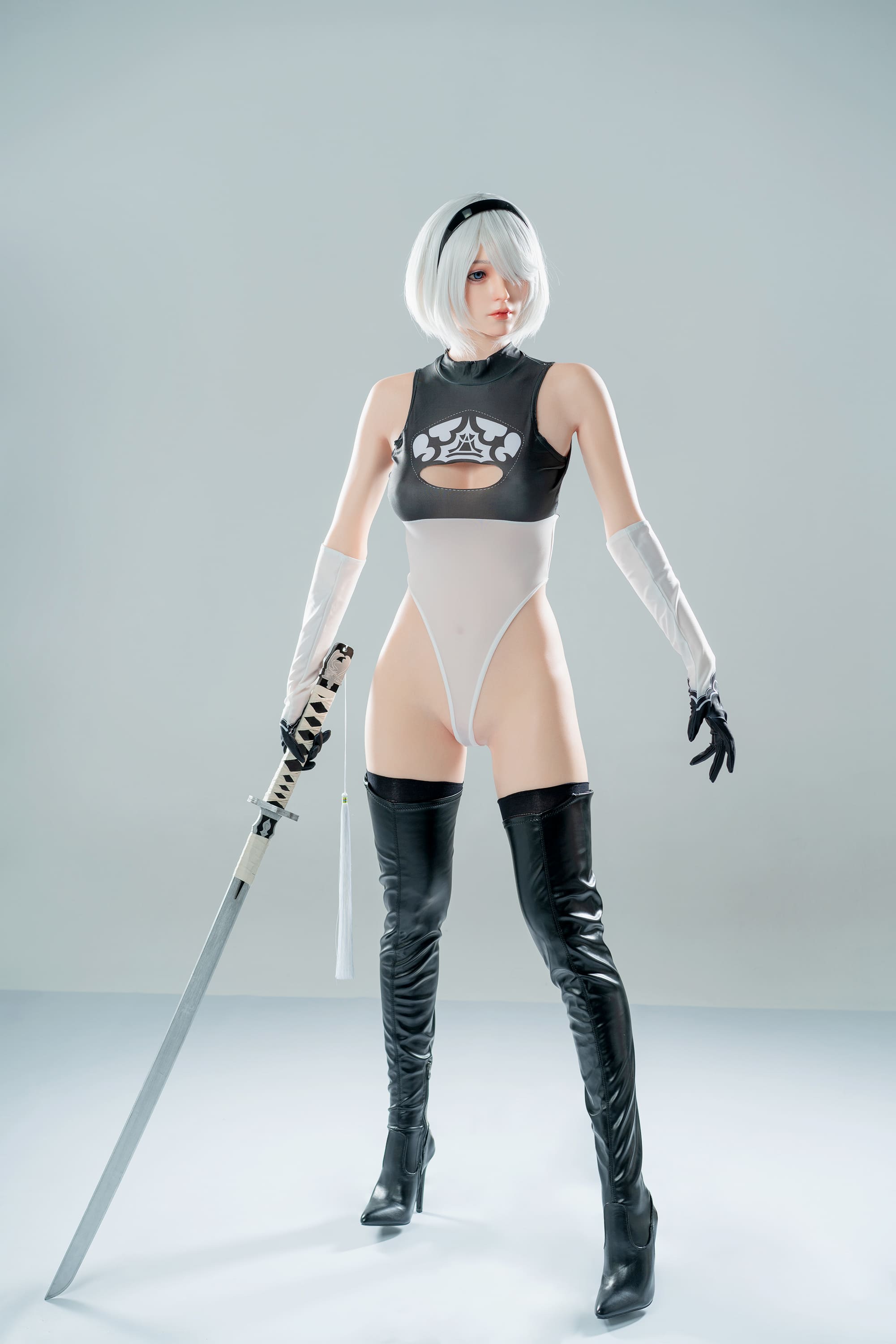 Zelex Silicone Sex Doll 170cm - Nakina Ninja Inspired Outfit with sword