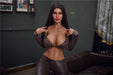 Irontech brunette sex doll with leather outfit